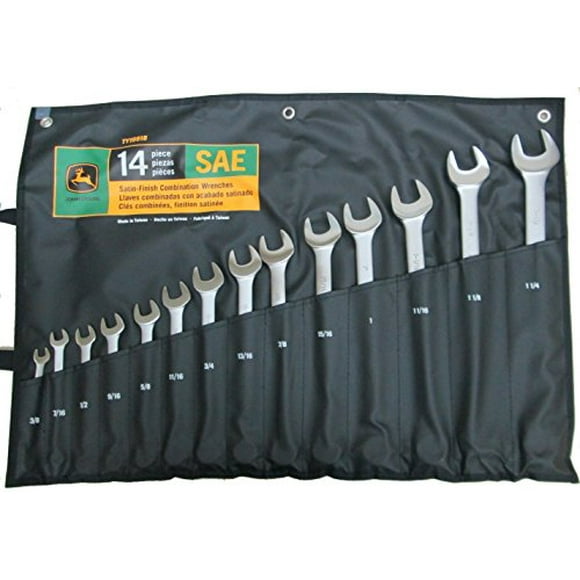 TY19922 John Deere 10-Piece Metric Satin-Finish Combination Wrench Set TY19922 John Deere 10-Piece Metric Satin-Finish Combination Wrench Set